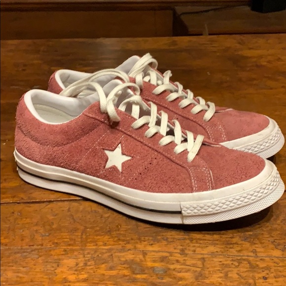 pink suede converse